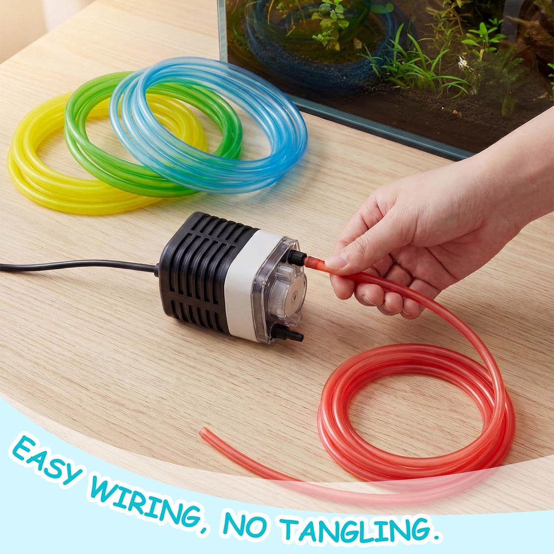 Nuanchu 4 Pcs Aquarium Tubing Kit for Saltwater Dosing Pump