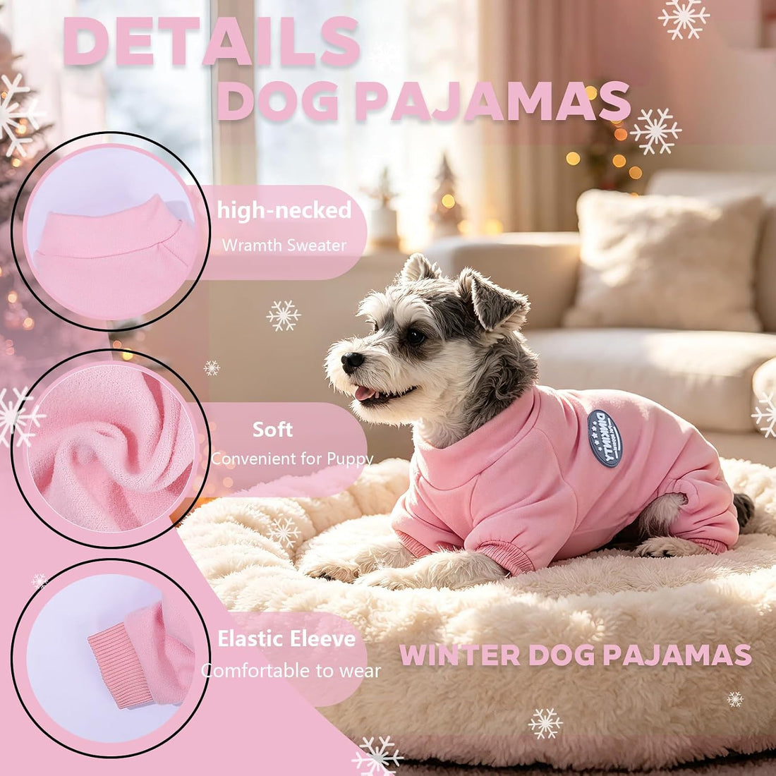 Puppy Sweater Dog Sweater for Small Dogs Girl Boy Winter Warm Soft
