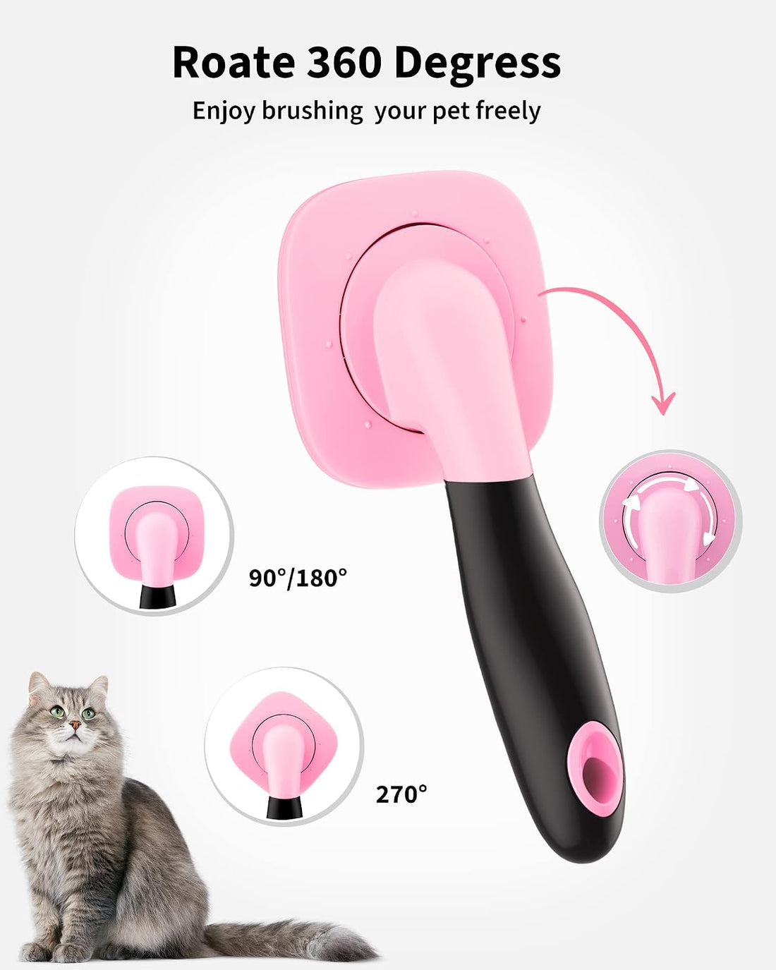 Glendan Dog & Cat Brush- Slicker Pet Brush- Shedding Grooming Tools