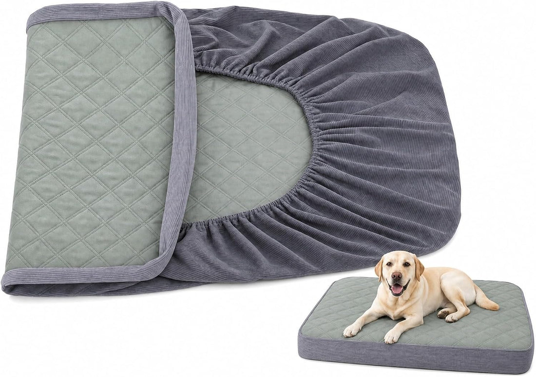 Waterproof Dog Bed Cover,Easy Replacement Cover,Dark Grey 54x44