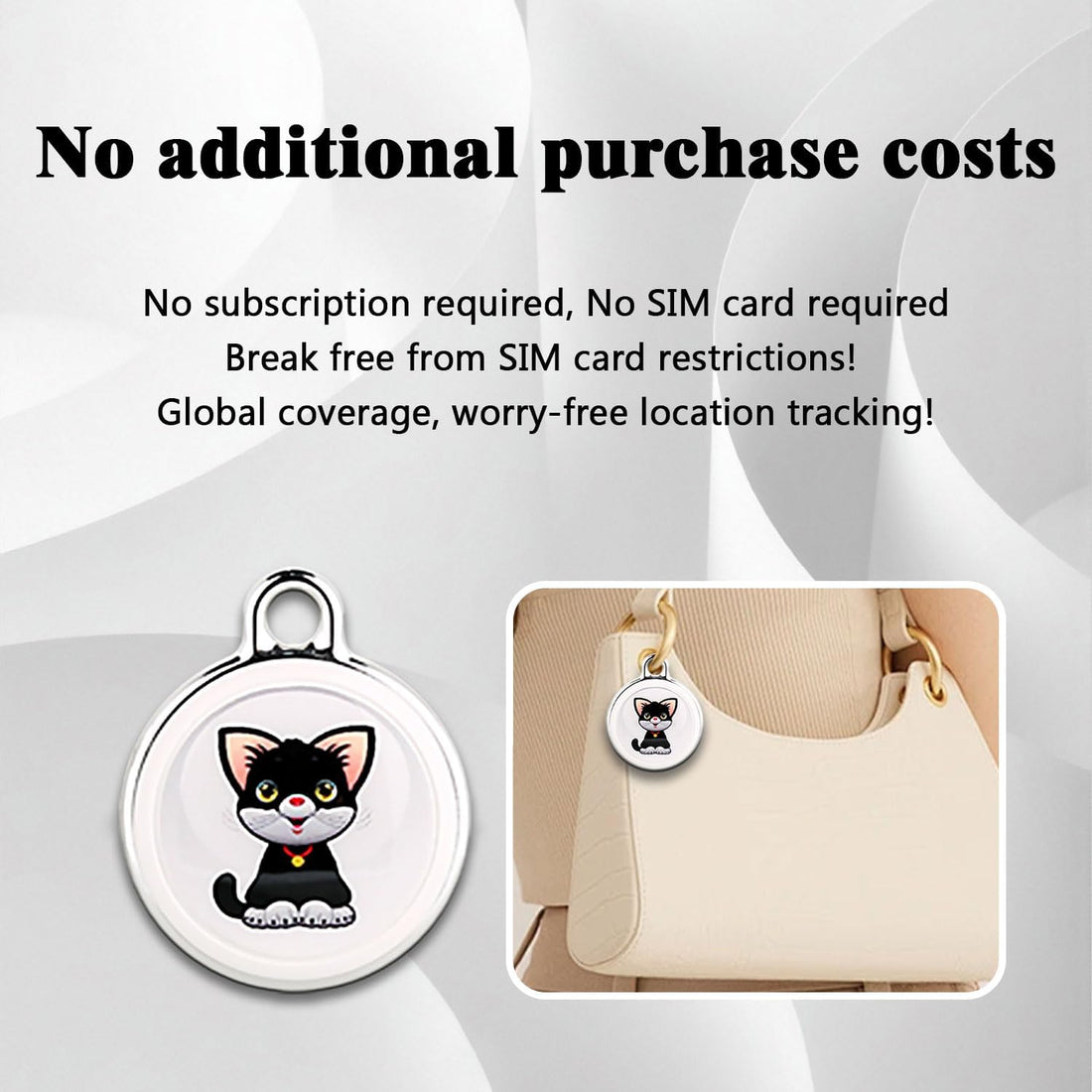 GPS Tracker for Dogs,Mini Cat Tracker,Smart Pet Tracker,No Monthly Fee