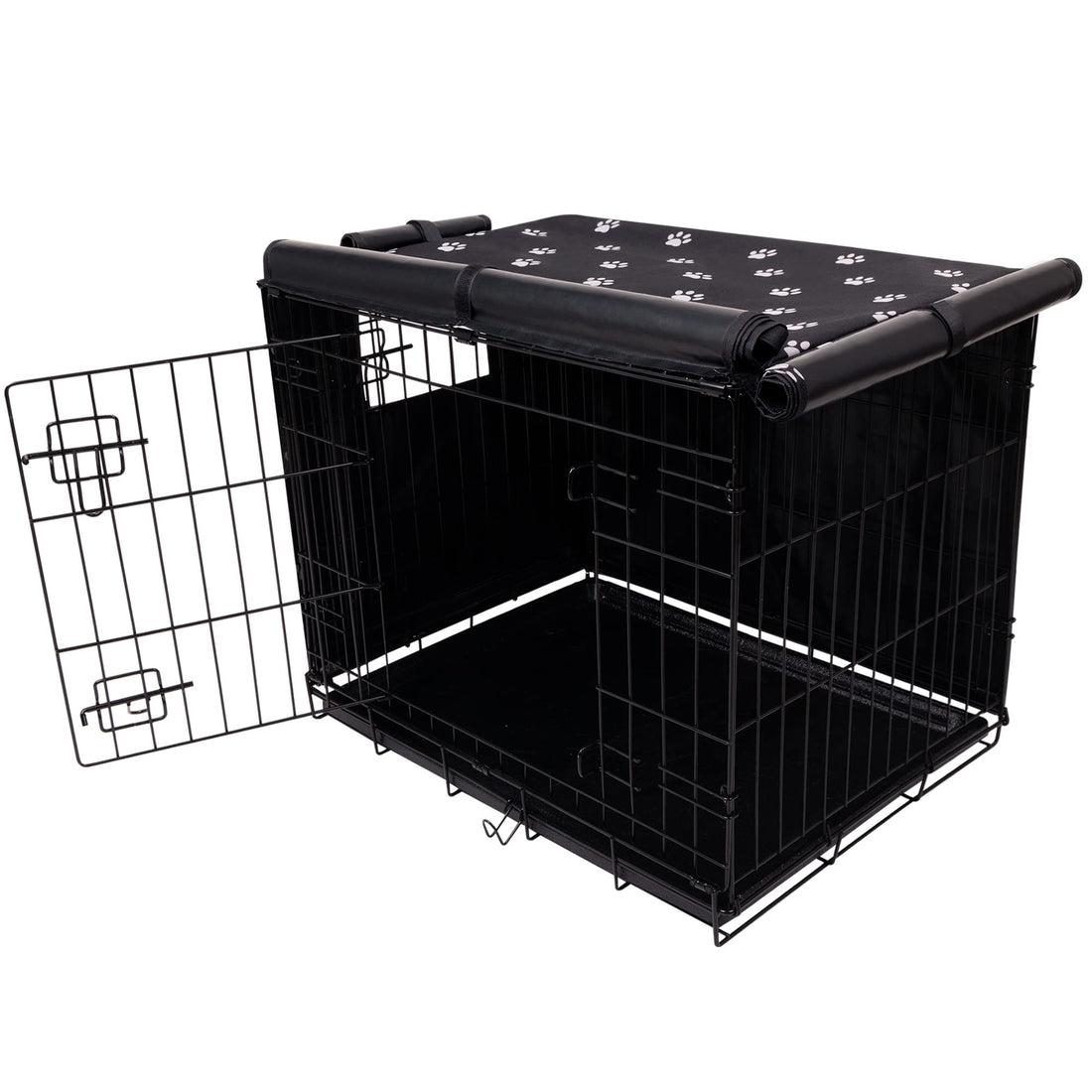 Pet Prime Dog Crate Cover Indoor/Outdoor Durable Windproof 600D