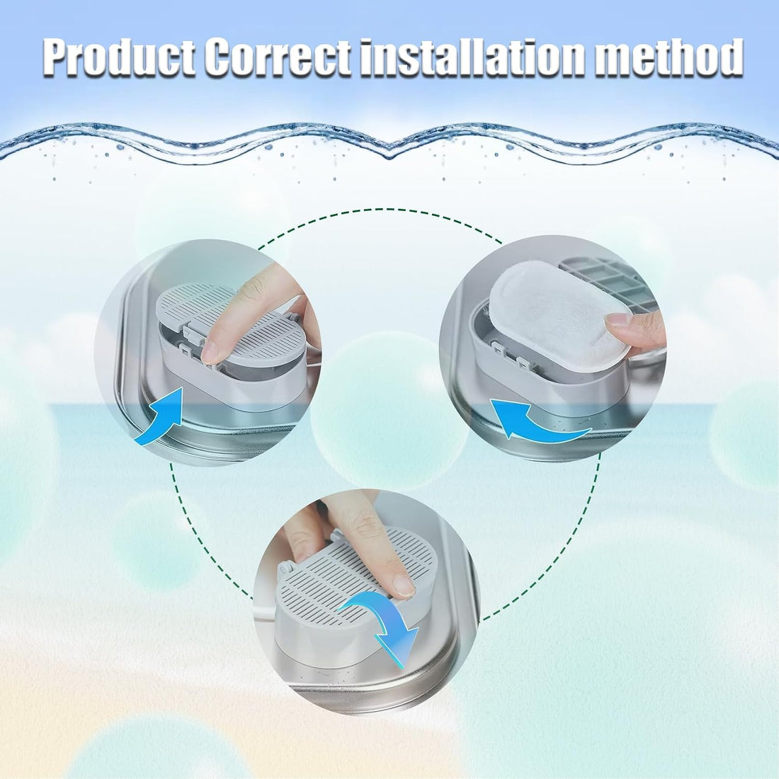 Cat Water Fountain Filter, 8 Pack Cat Fountain Filter Replacement