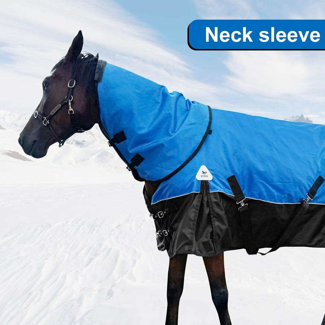 Turnout Blanket for Horses, Waterproof Thickened Horse Sheet