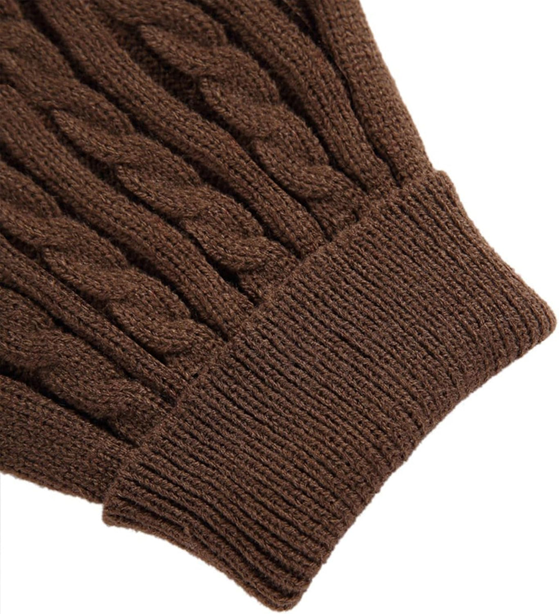 Knitted Small Dog Sweater, Turtleneck Pullover Warm Winter Puppy