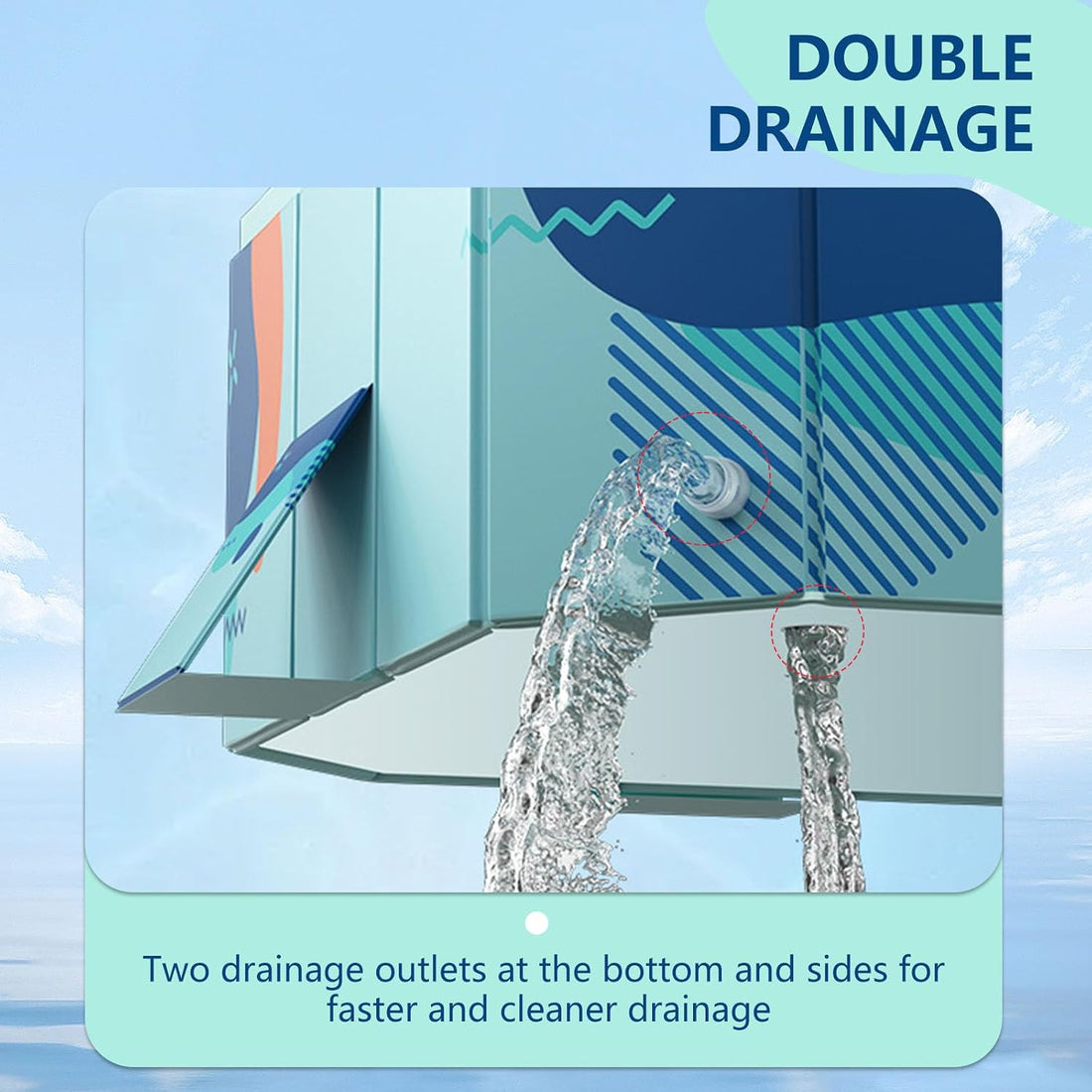 102" Foldable Dog Bathing Pool