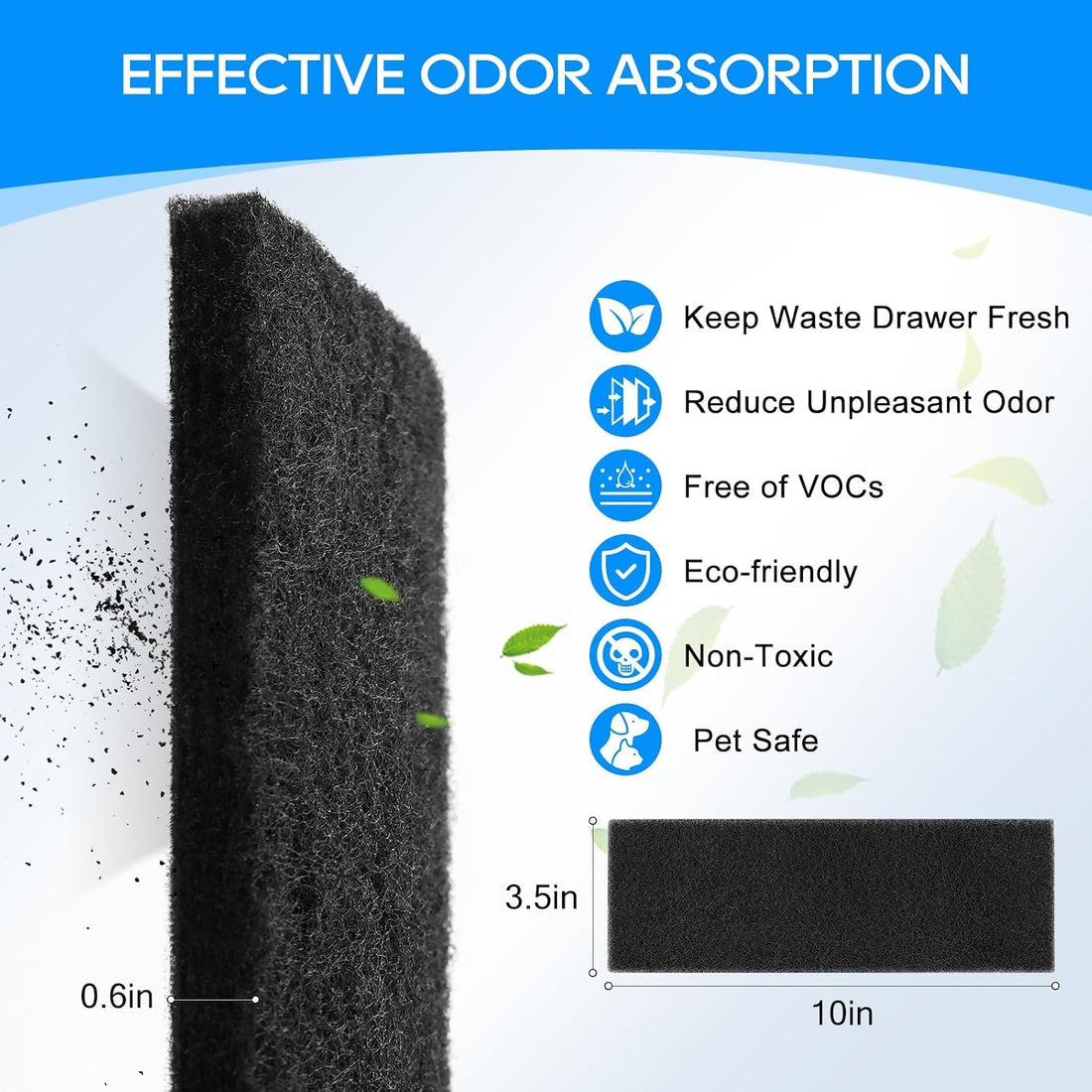 Activated Carbon Filters for Cat Litter Box 3