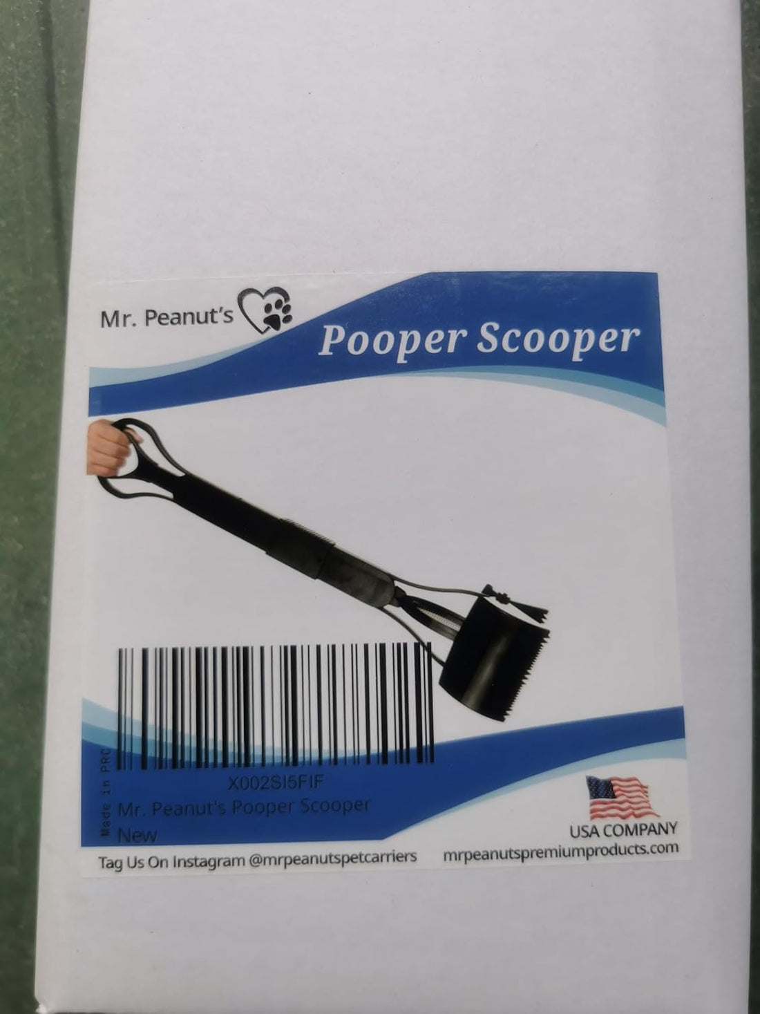 Mr. Peanut's 32" Tall Profile Pooper Scooper