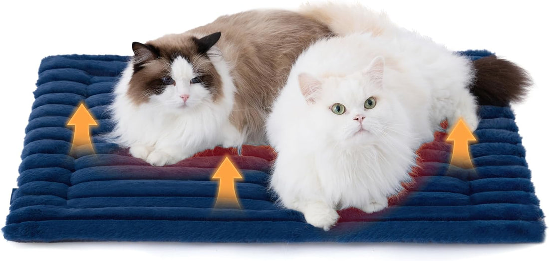 Bedsure ComfyFleece® Self Warming Cat Bed Mat,Small Pet Self Heating