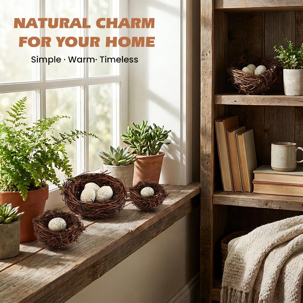 TILZIKA Bird Nest Decor for Crafts