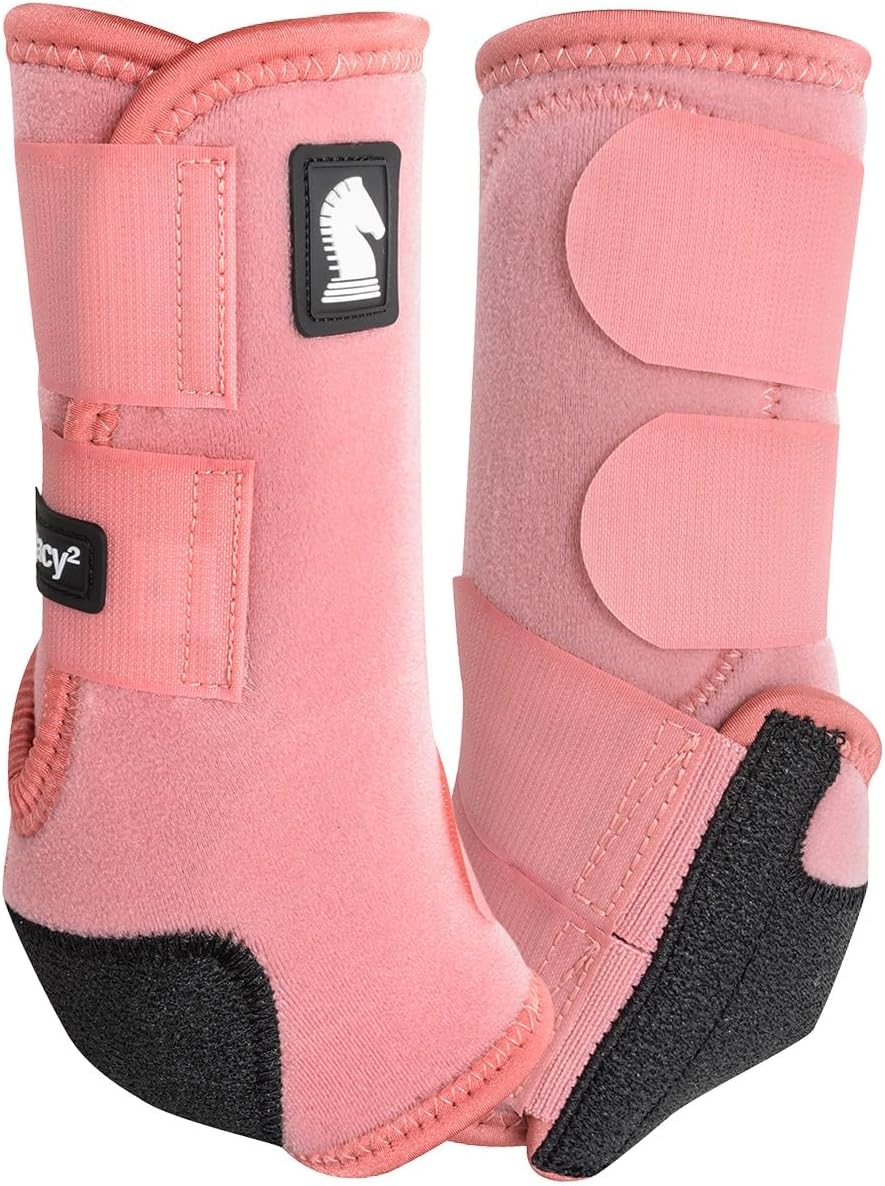 Classic Equine Legacy2 Support Boots, Front (Hot Pink, Medium)