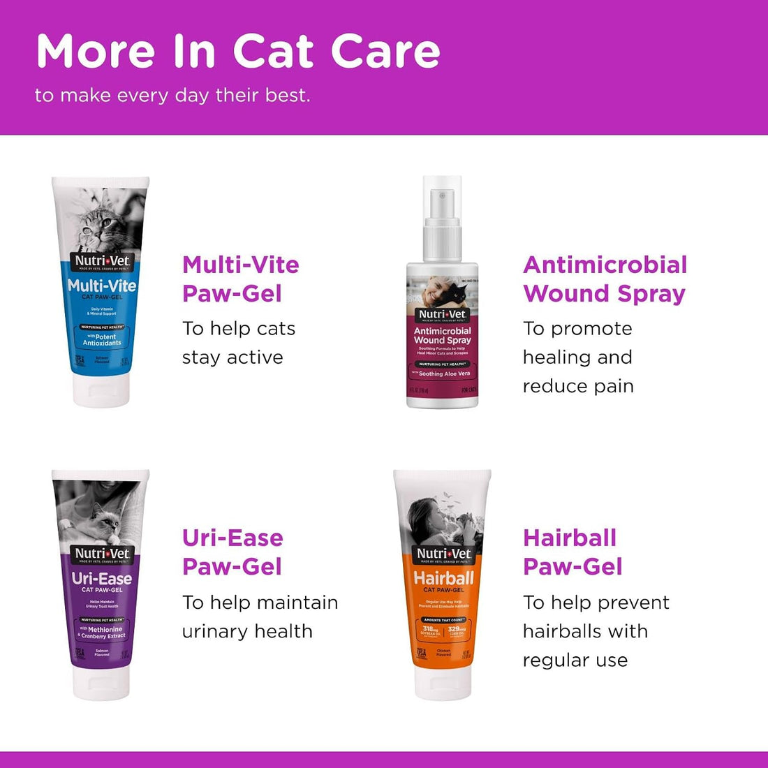 Nutri-Vet Cat Eye Rinse,Sterile Solution Gently Cleanses Eyes
