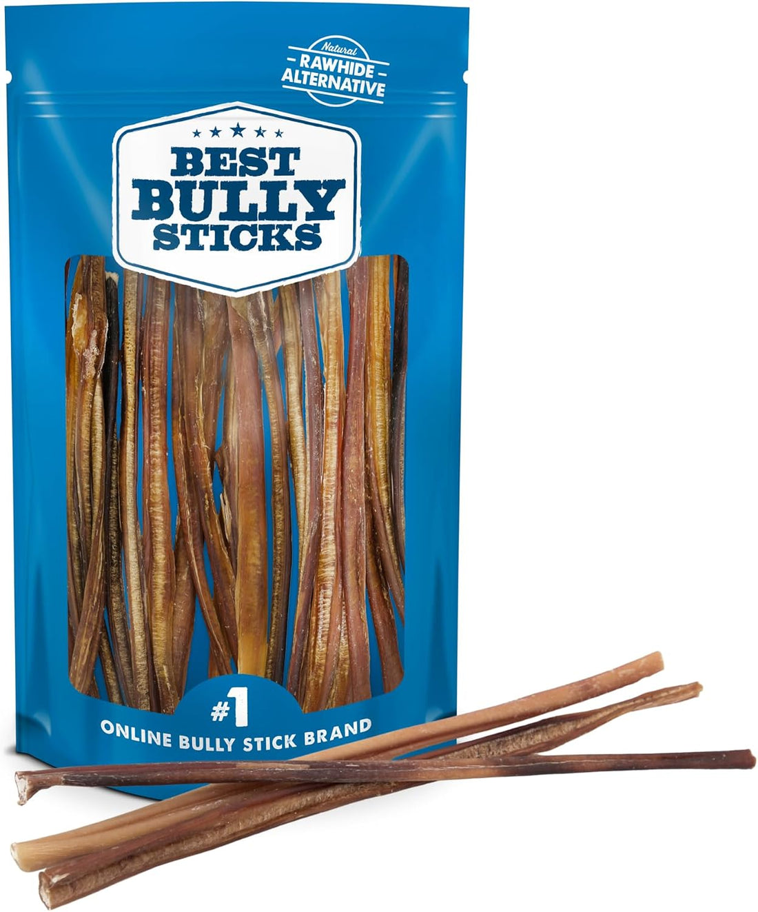 Best Bully Sticks 12 Inch Odor-Free Bully Sticks for Dogs - 12 Count