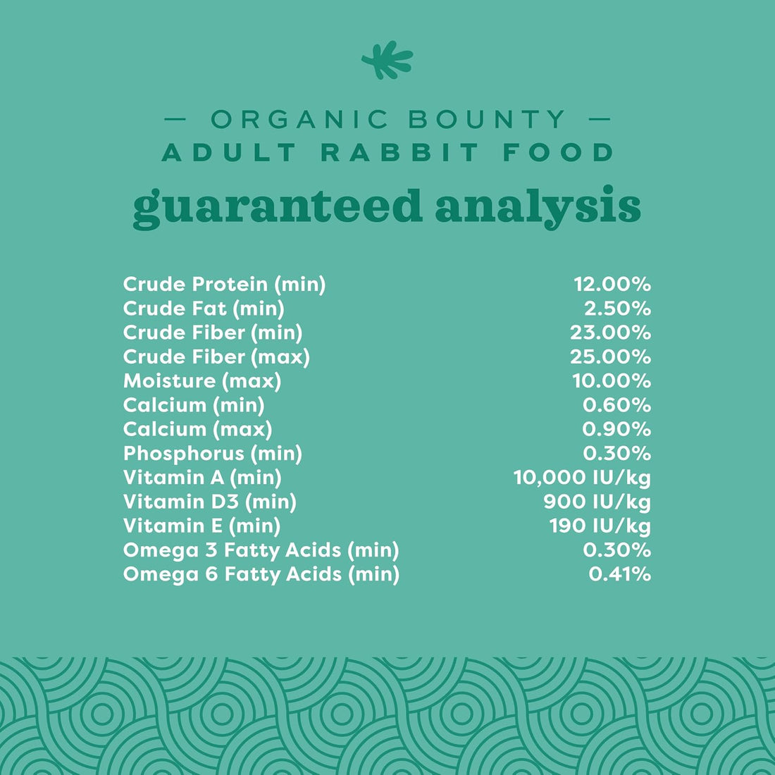 Oxbow Organic Bounty Adult Rabbit Food, Organic Rabbit Pellets, USA