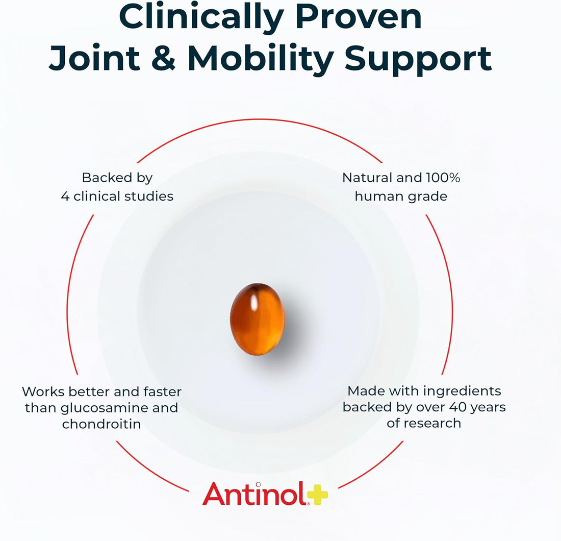 Antinol Plus Mobility Hip & Joint Supplement for Dogs, 120 Soft Gels