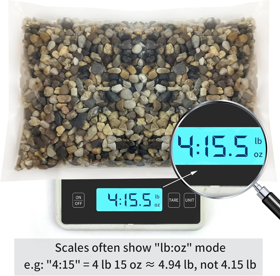 FANTIAN 5 lbs Aquarium Gravel, 1/4 Inch Pea Gravel for Fish Tank