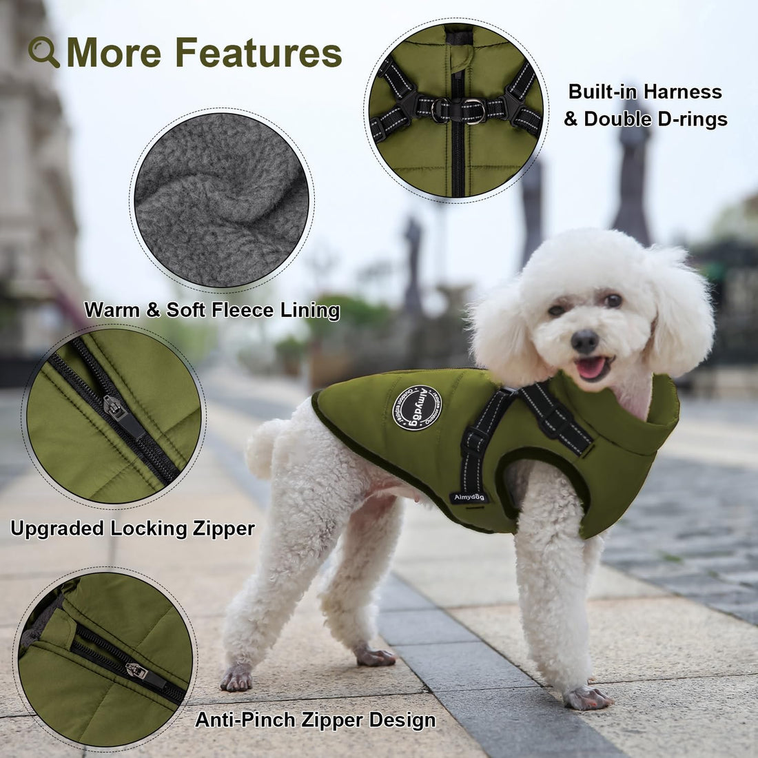 Warm Dog Winter Coat, Fashion Sports Cold Weather Jacket