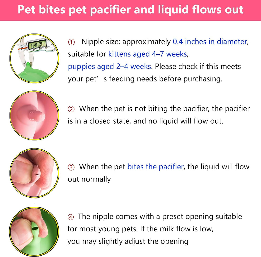Newborn Puppy and Kitten Feeder, Milk Feeding Bowl