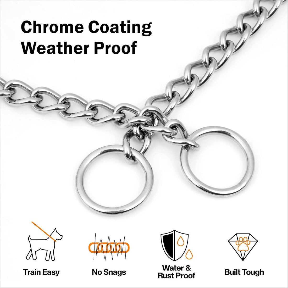 TagME Chain Choke Collar for Dogs