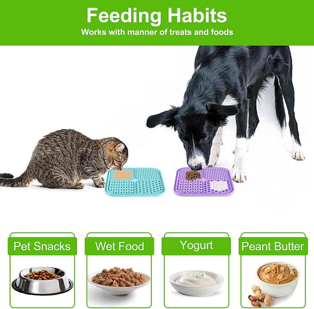 Lick Mat for Dogs and Cats, Licking Mat with Suction Cups for Dog