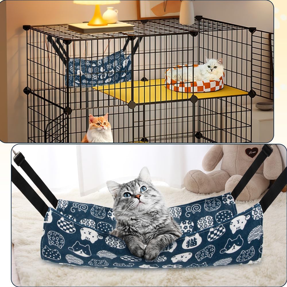 NIEITRK Cat Hammock & Swing - Indoor Kitten Bed & Accessories for Cat