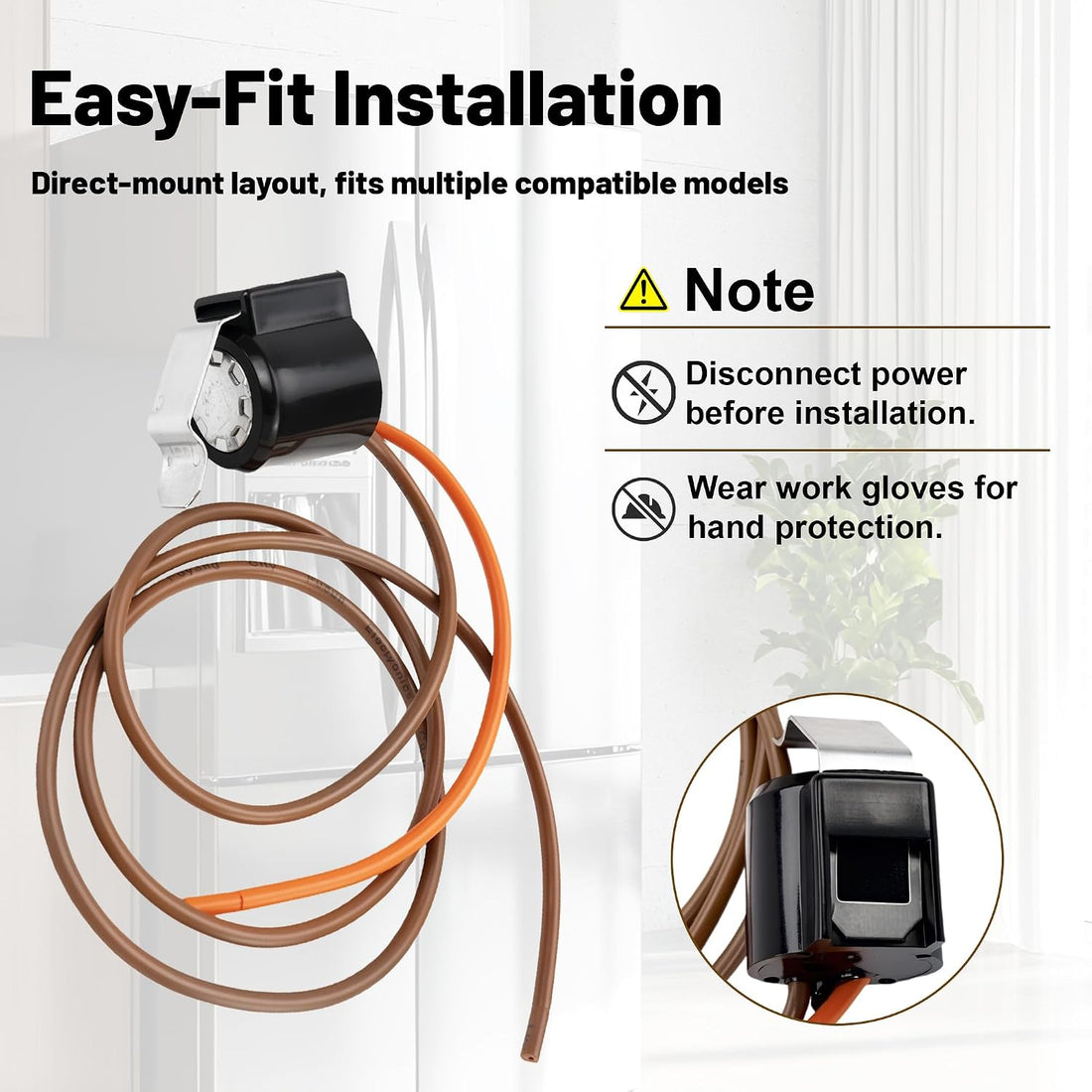 W10165425 Refrigerator Defrost Bimetal Thermostat
