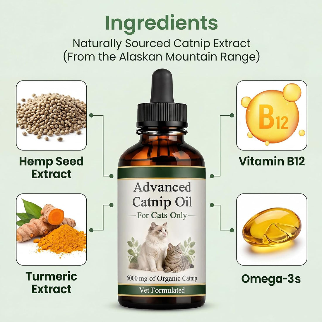 Catnip Oil for Cats, Premium Catnip Essential Oil