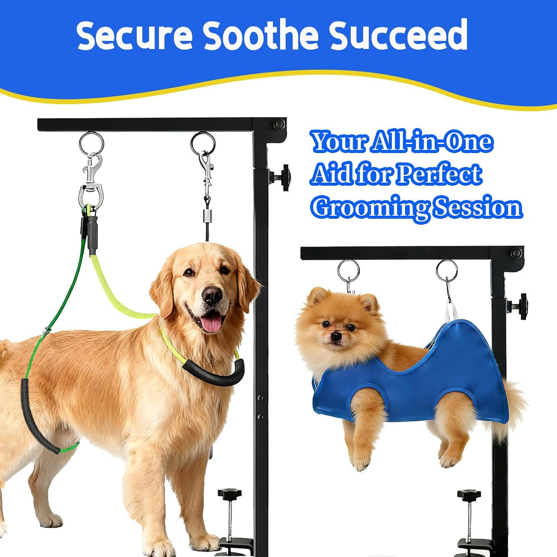 Dog Grooming Arm for Table, for Small Dogs, Haunch Holder&with Hammock