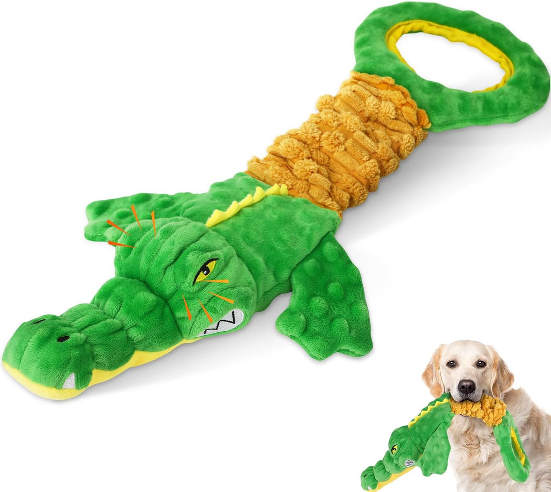 Dog Toys 3-Pack Cute Duck Shapes Puppy Toys No-Stuffing Squeaky