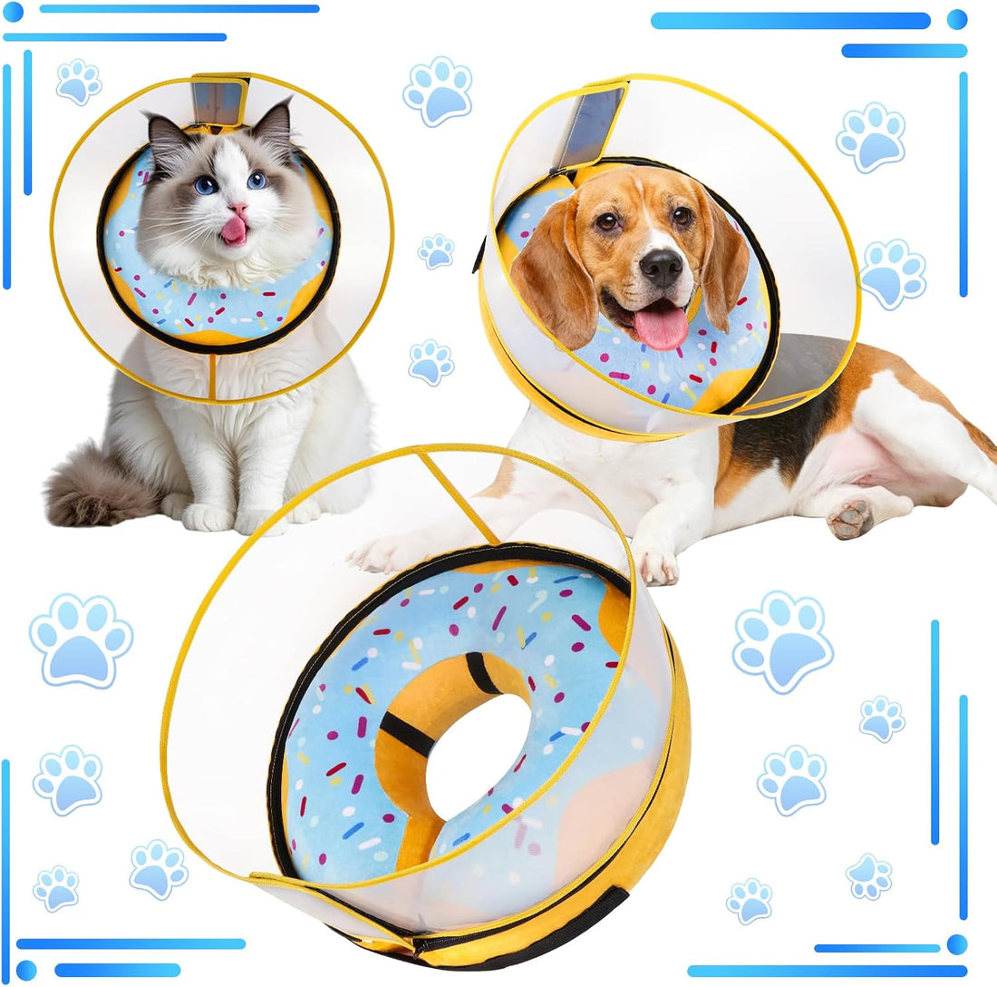 CNEO Inflatable Dog Cone Collar with Detachable Enhanced Anti-Licking