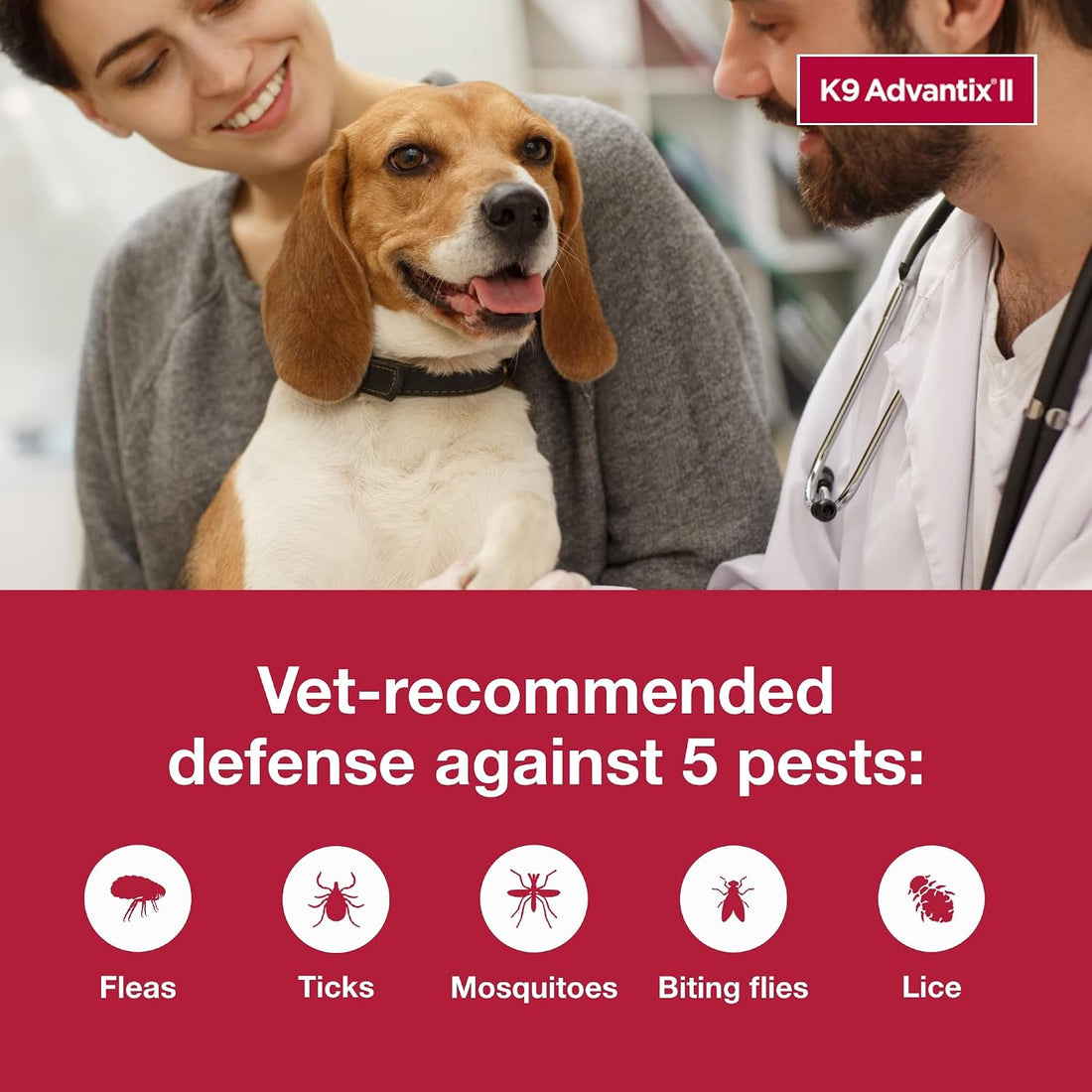 K9 Advantix II Medium Dog Vet-Recommended Flea