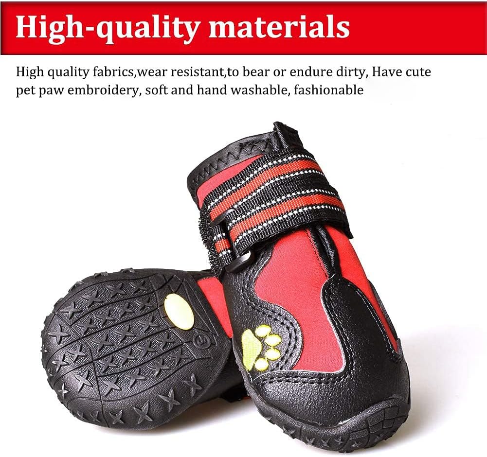 CovertSafe& Dog Boots & Paw Protectors Non-Slip Waterproof