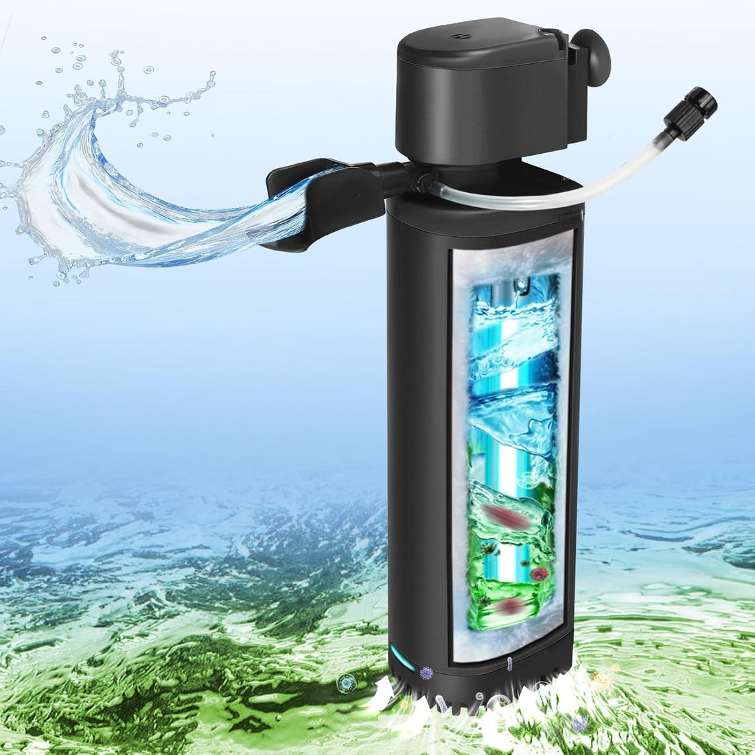 TARARIUM Aquarium Filter U-V for 20-75 Gallon