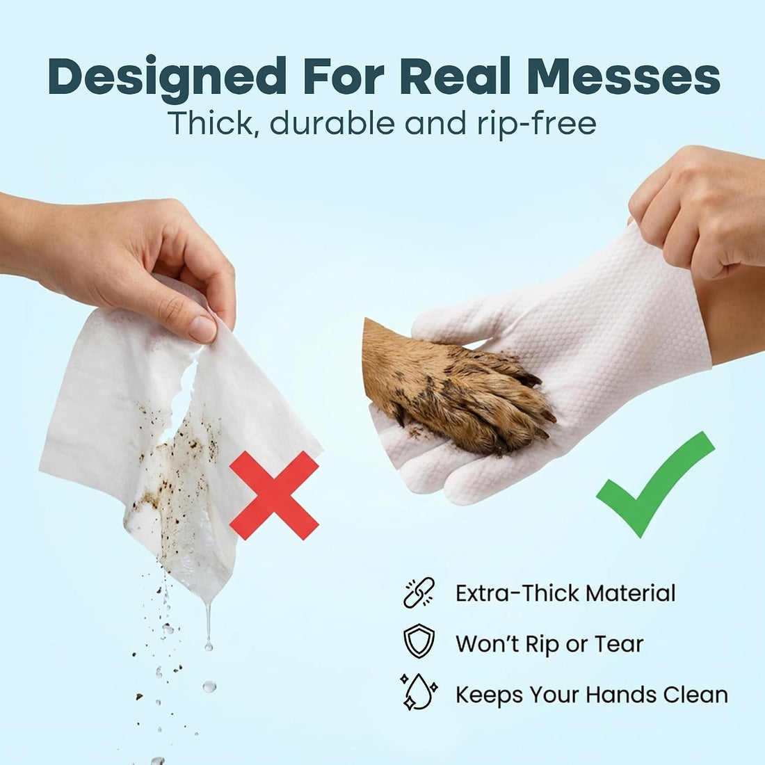 Uproot Clean Pet Grooming Gloves: Deodorizing & Grooming