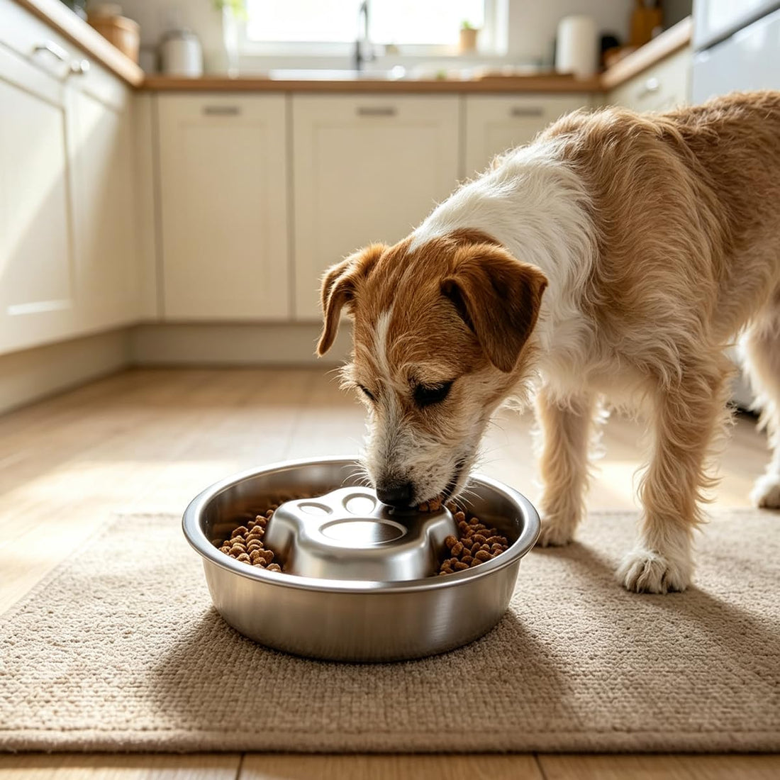 Stainless Steel Slow Feeder Dog Bowls,Slow Food Bowl for Dog & Cat