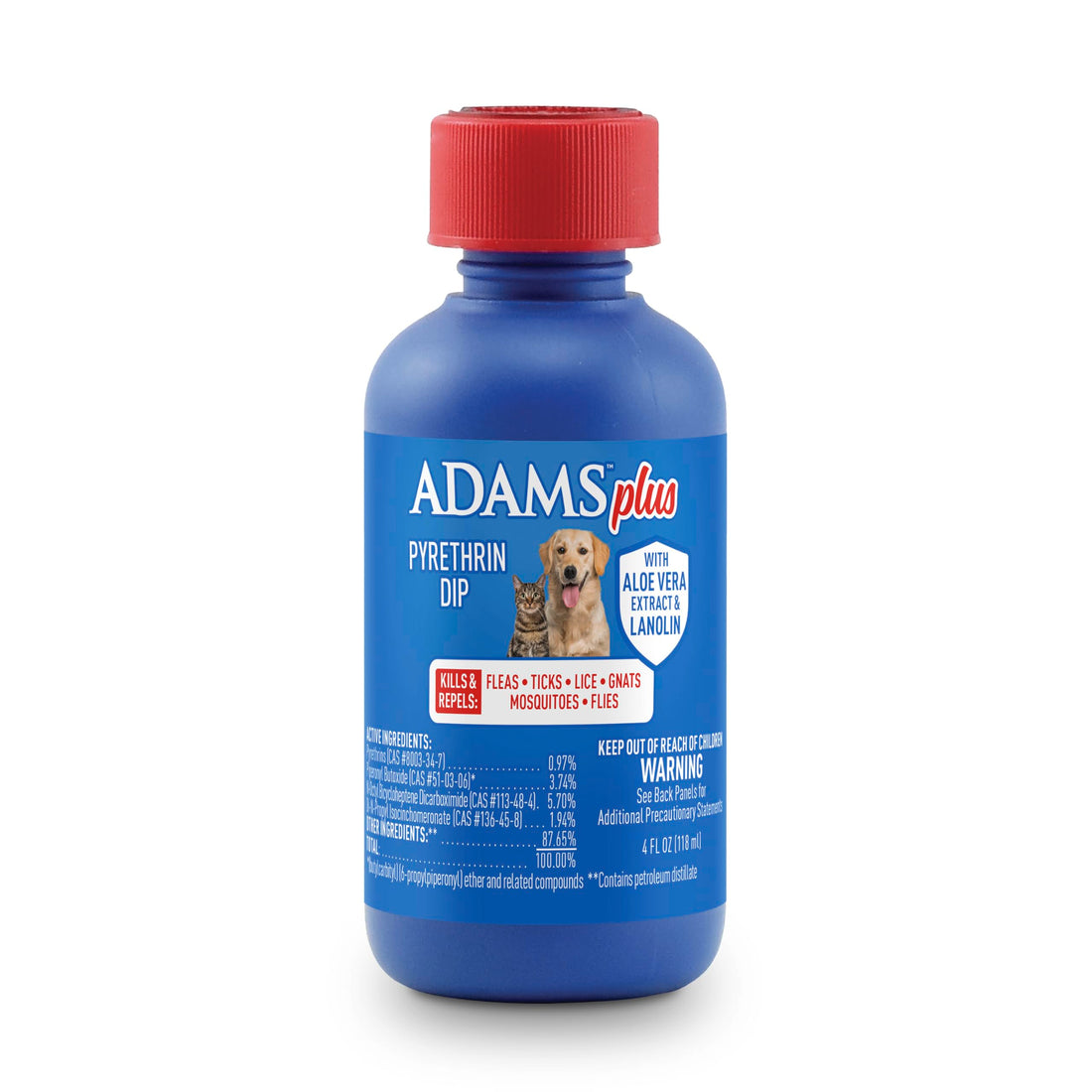 ADAMS Plus Pyrethrin Flea Dip for Dogs and Cats