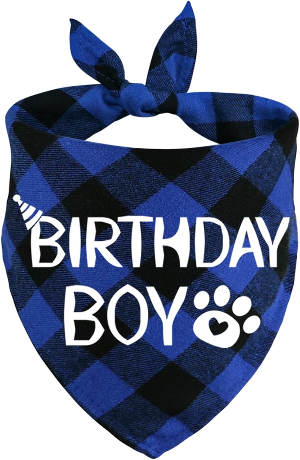 STMK Dog Birthday Bandana, Multi Sizes Dog Birthday Boy Bandana