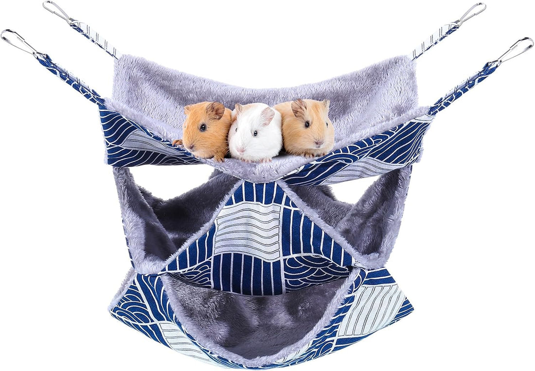 3 Tier Ferret Rat Hammock, Guinea Pig Cage Accessories