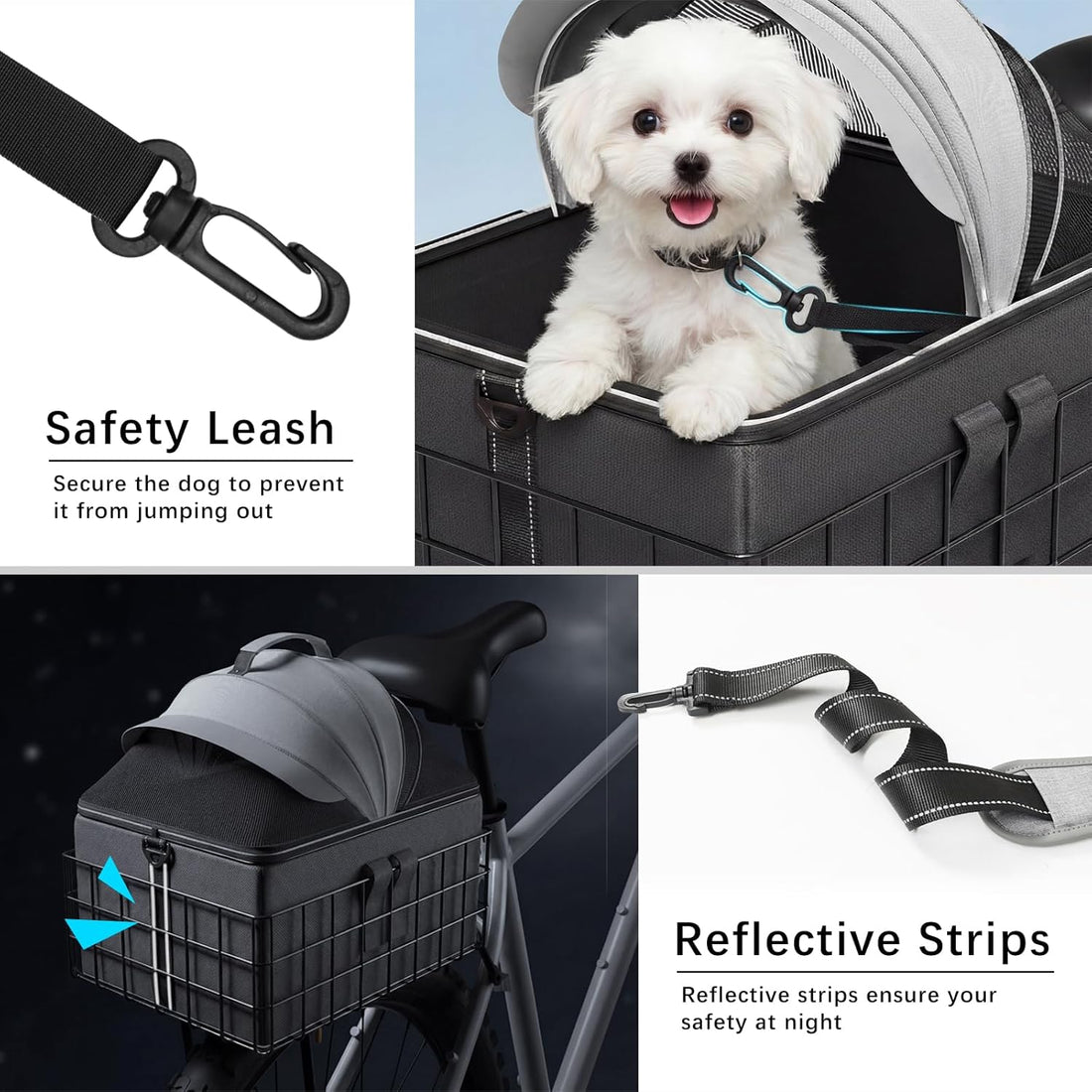 YEEGO DIRECT Dog Bike Basket for Rear Rack