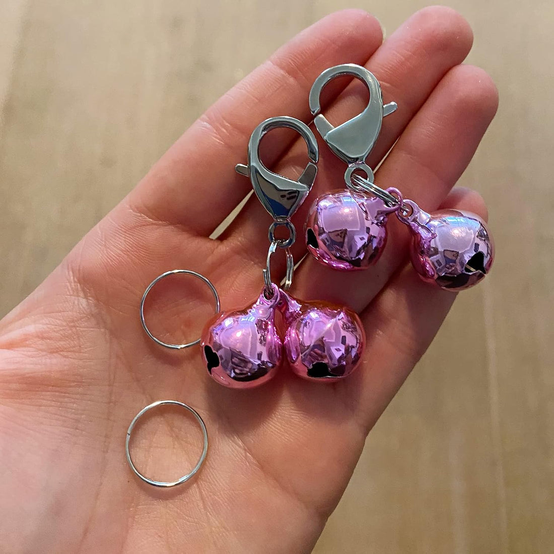 IVIA PET 4 Sets Cat Bell for Dog Collar Charm Training Pet Pendant