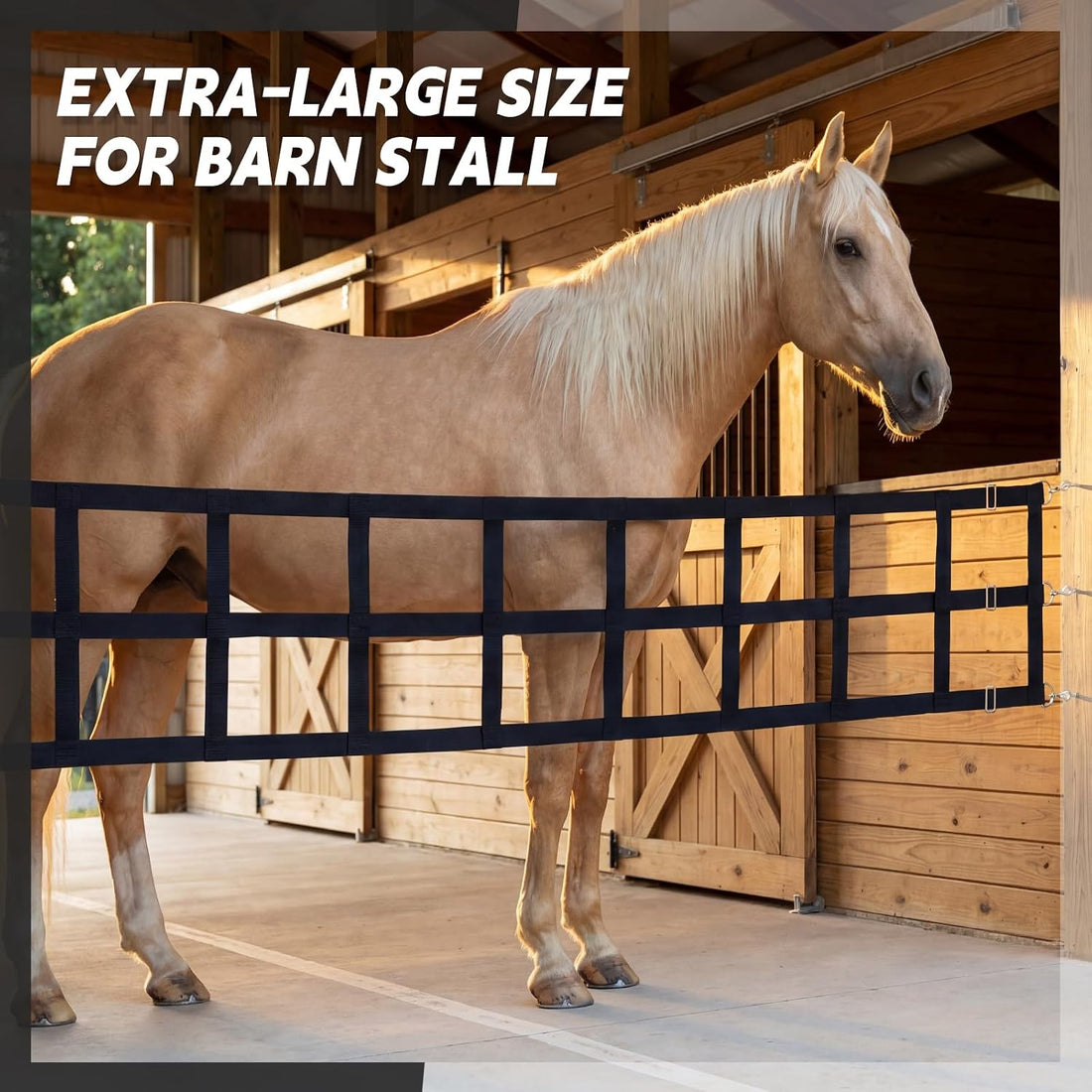 Zonon 10' x 20'' Adjustable Polyester Stall Guards for Horses