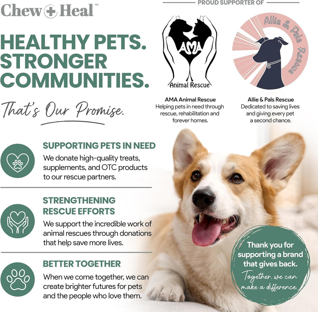 Chew + Heal Labs Glucosamine for Dogs Hip and Joint Supplement