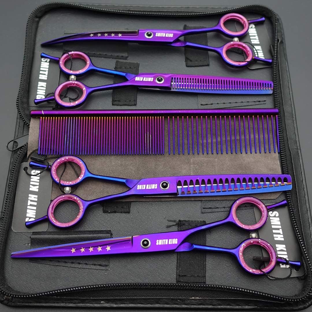 7.0 inches Professional Dog Grooming Scissors Set Straight & thinning