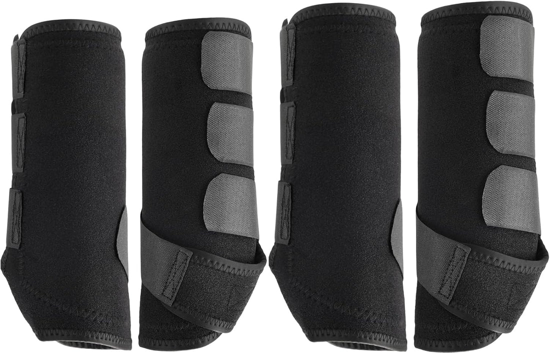 4 Pcs Horse Sport Boots - Neoprene Protective Breathable Comfy Mesh