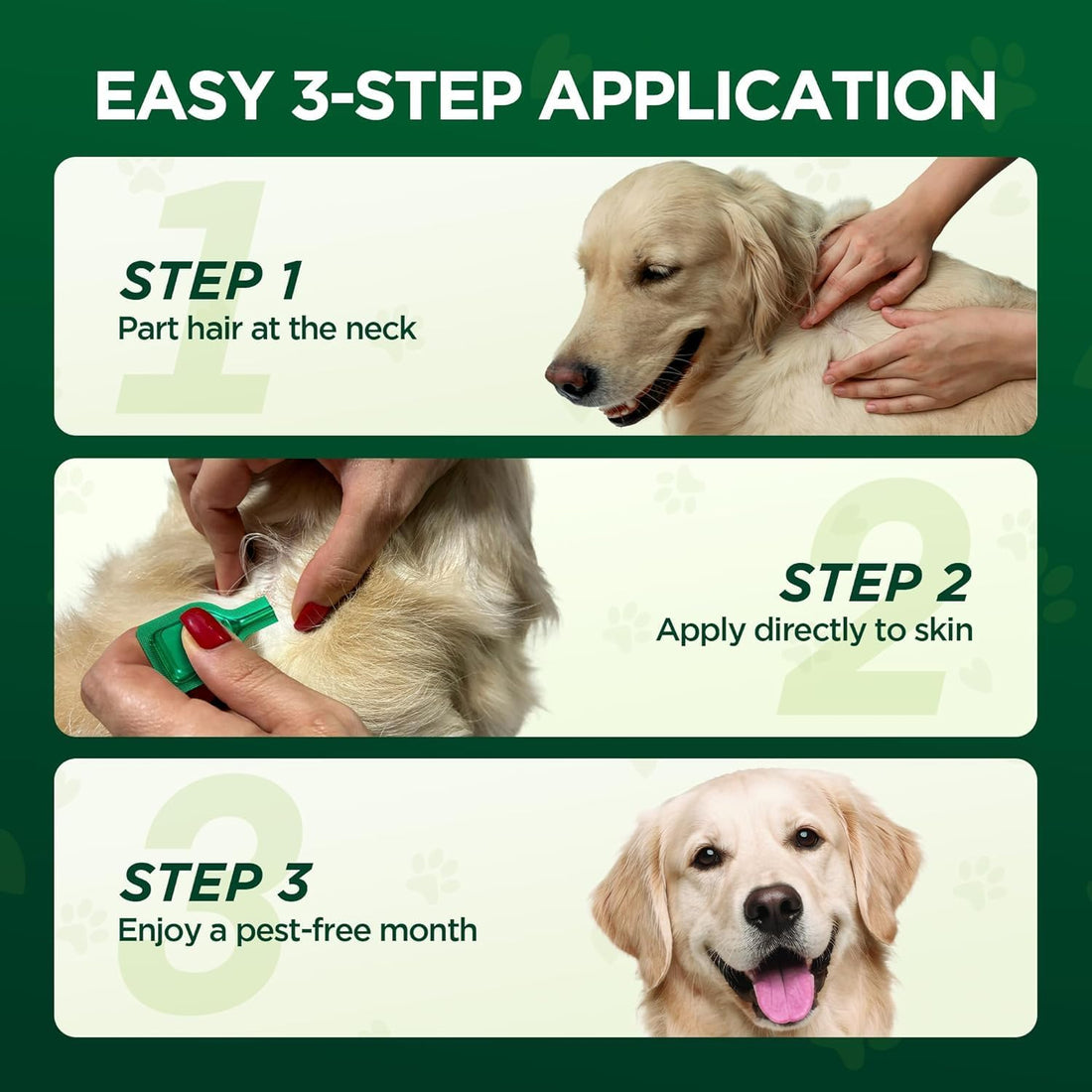 Flea and Tick for Medium Dogs, 6 Doses Helps Dogs 23-44 lbs