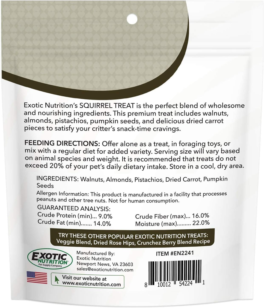 Squirrel Treat - Healthy Natural Nut & Vegetable Treat - Walnuts