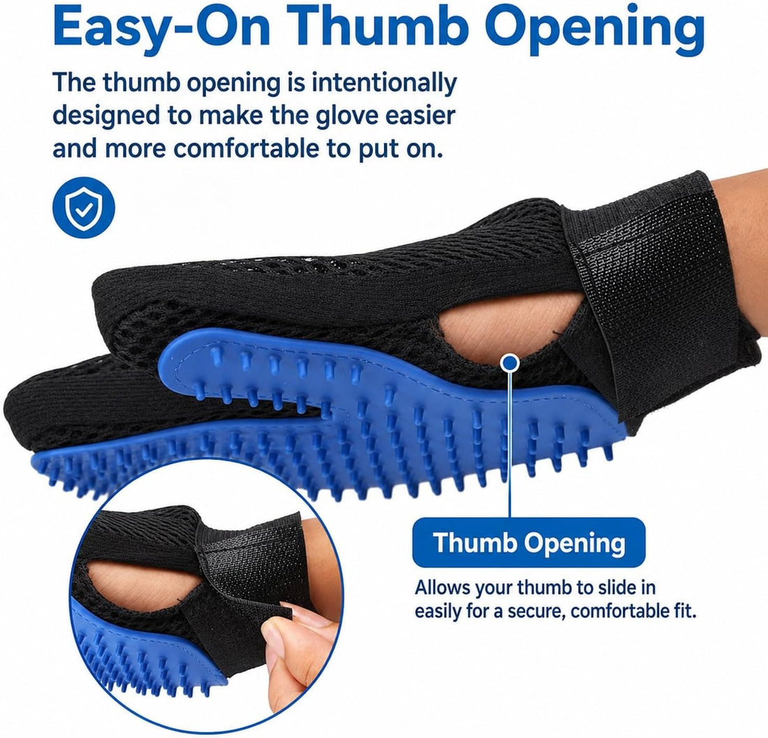 NVNAN Pet Hair Removal Glove for Dogs & Cats, 2-Pack
