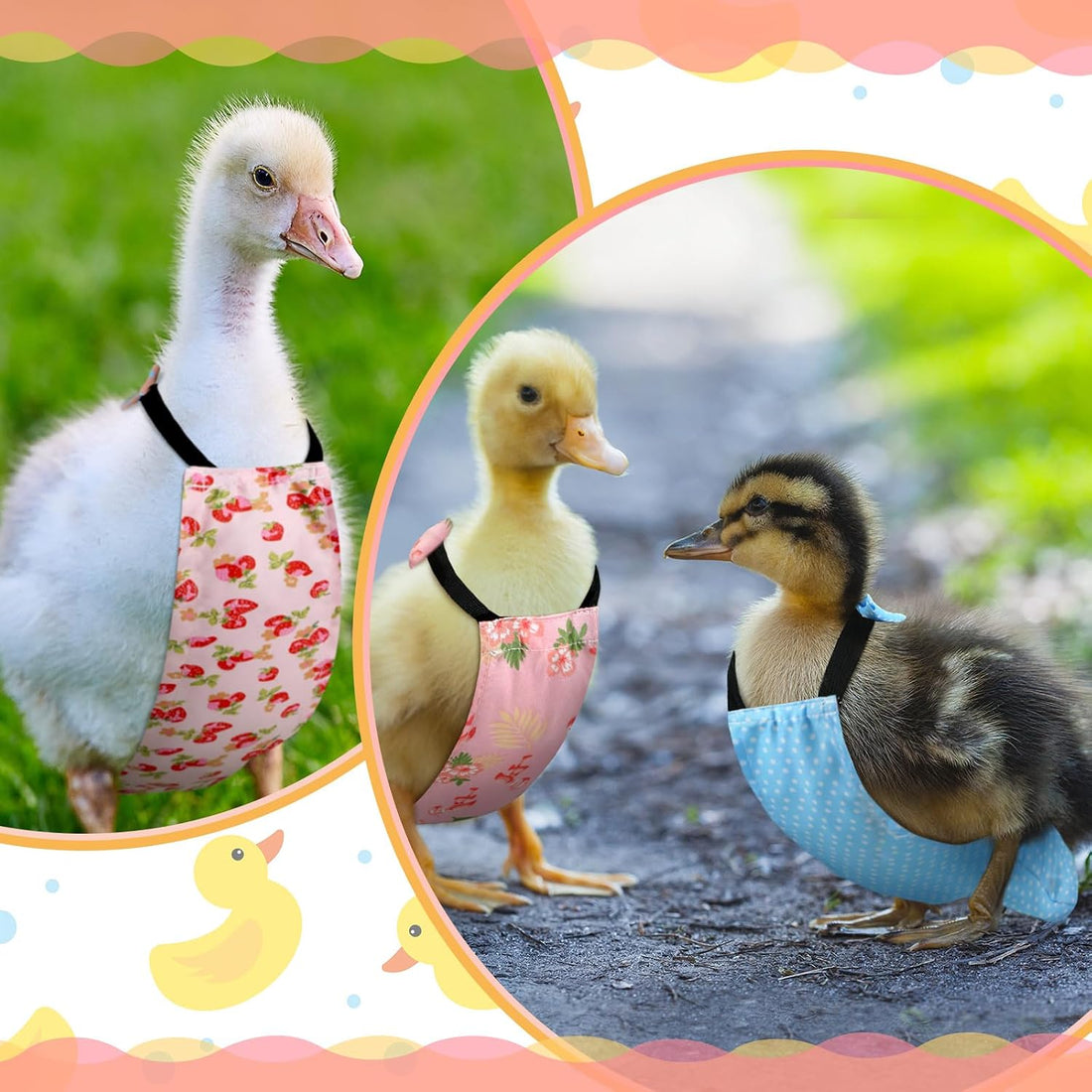 DoubleFill 6 Pcs Chicken Diapers for Indoor Chickens