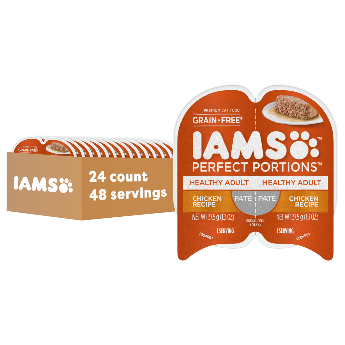 IAMS Perfect Portions Healthy Adult Pate Wet Cat Food