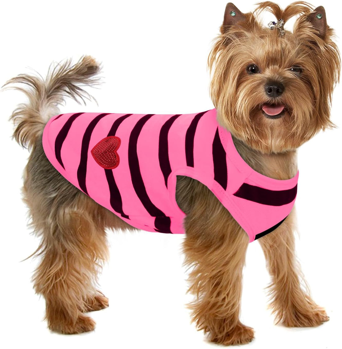 Dog Shirts for Medium Dogs, Striped T-Shirt Dog Tank Top